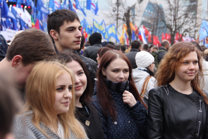 Студенты КИПО на праздничном митинге